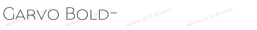 Garvo Bold字体转换